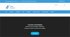 Desktop Screenshot of colegiocentenario.com.br