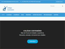 Tablet Screenshot of colegiocentenario.com.br